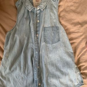 Faded, Jean like, vest